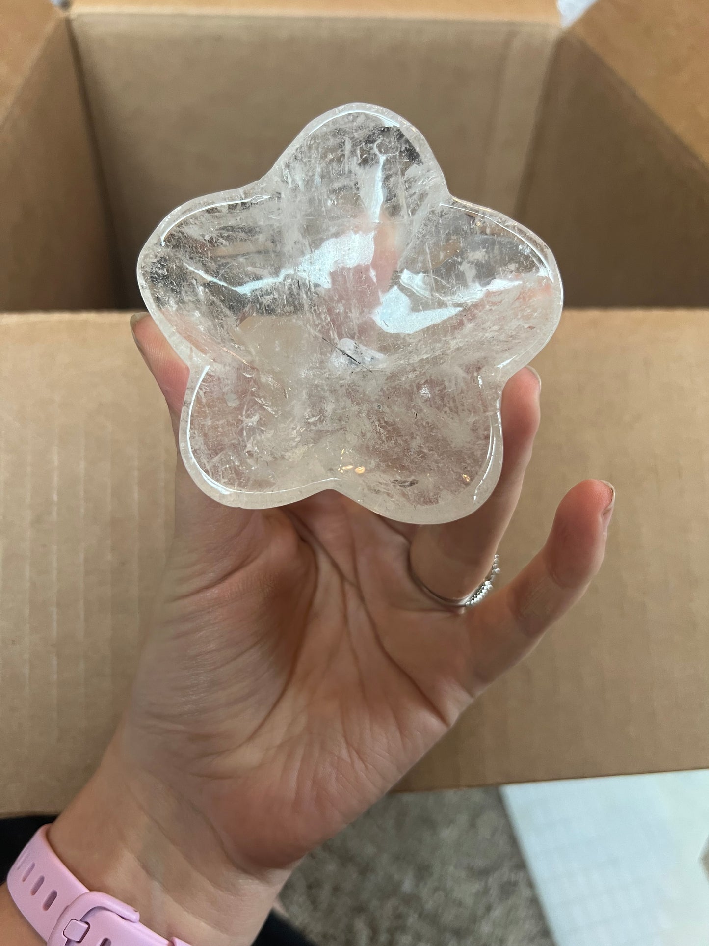 Clear Quartz Trinket Bowl