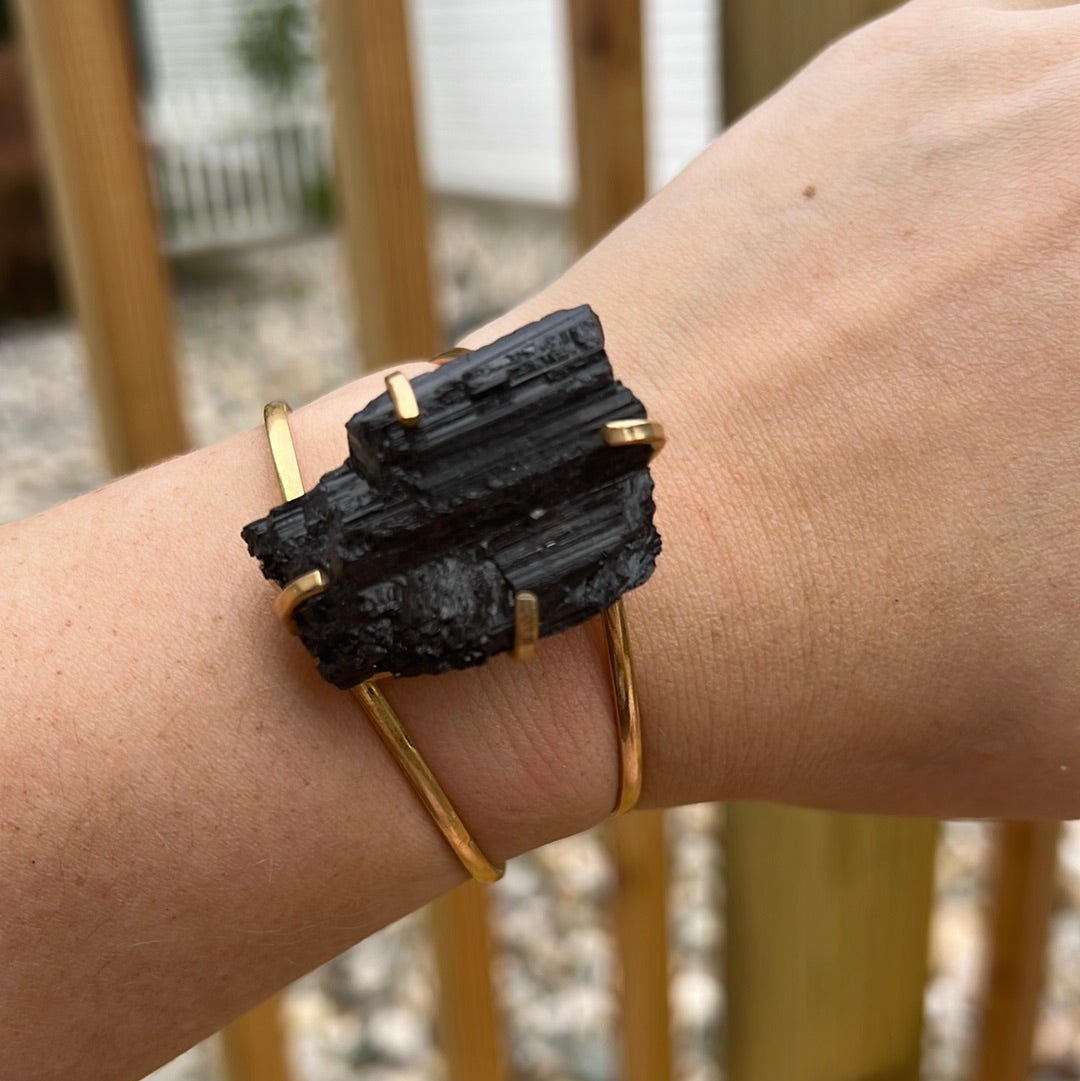 Black Tourmaline Cuff