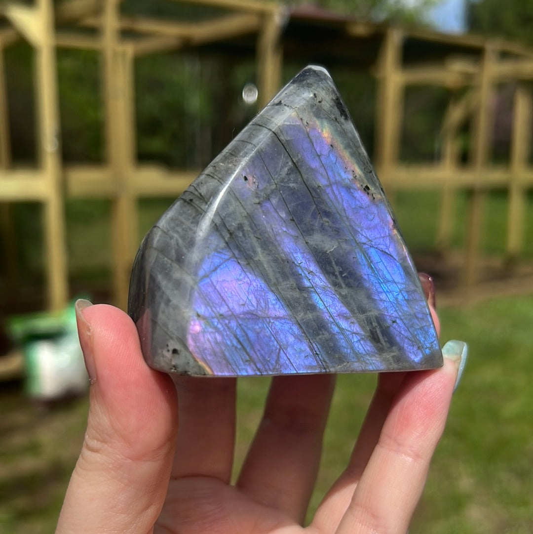 Purple Flash Labradorite Freeform