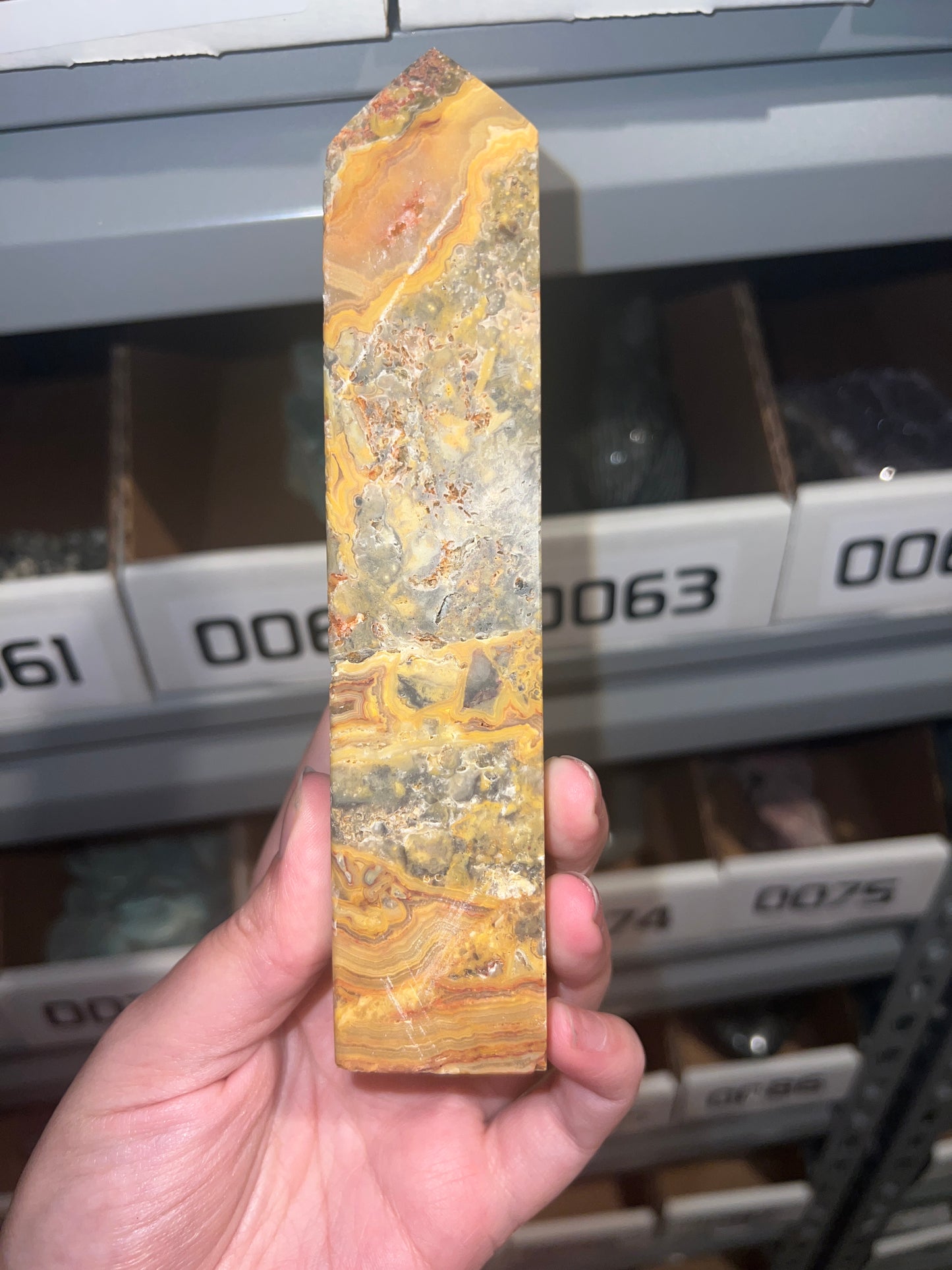 Crazy Lace Agate Tower