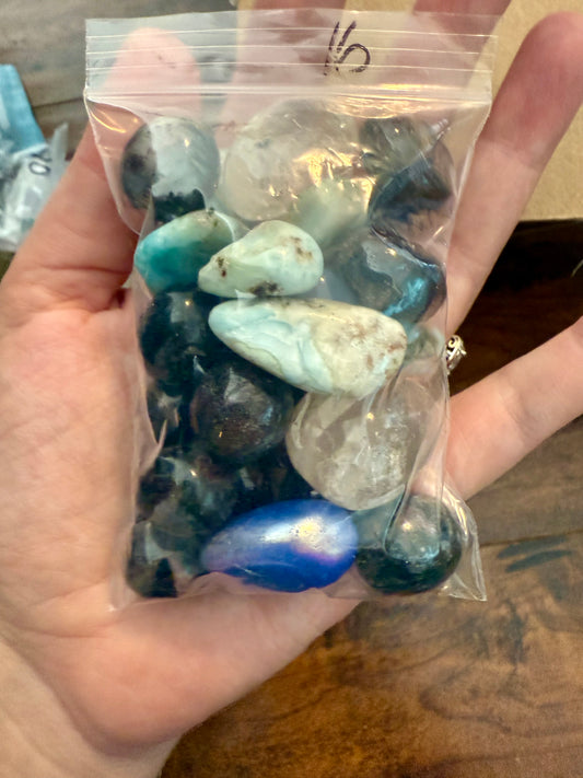 Bag of assorted tumbles