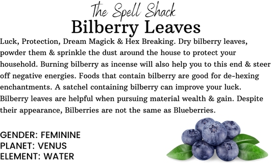 Bilberry Leaves