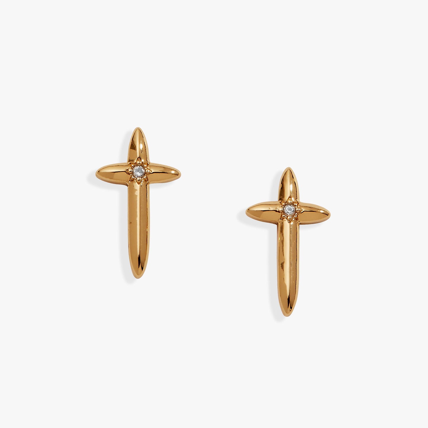 4:13 Cross Stud Earrings
