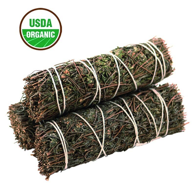 Thyme Sage 4" Smudge Stick