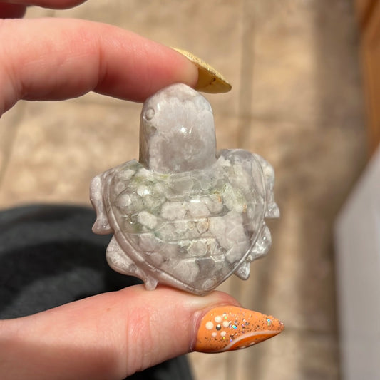 Flower Agate Turtle