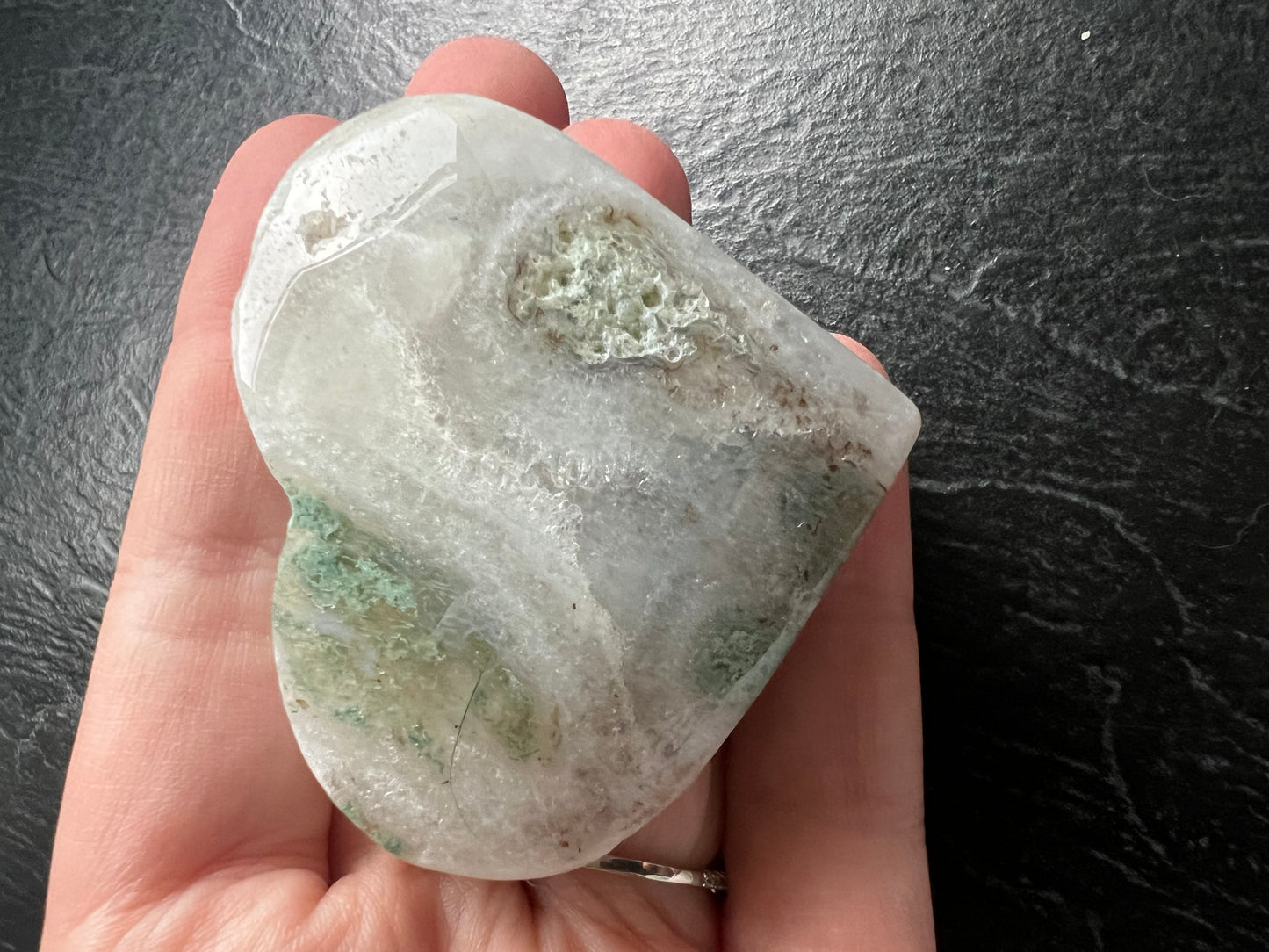 Moss Agate Heart