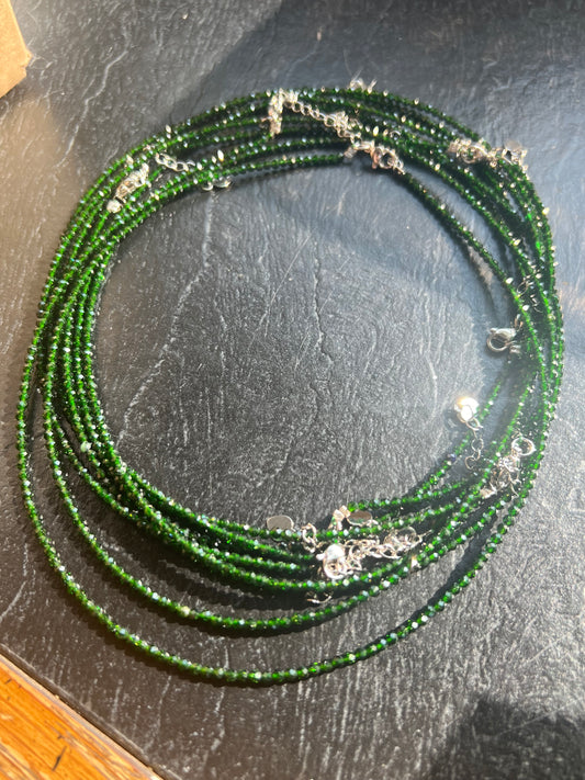 Dioptase Clasp Closure Necklace