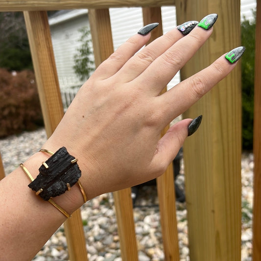 Black Tourmaline Cuff