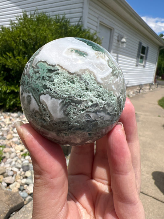 Moss Agate Sphere