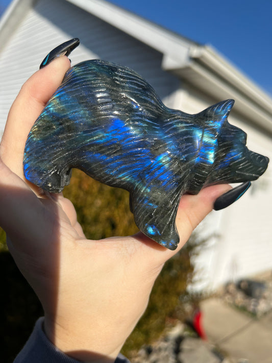 Labradorite Bear