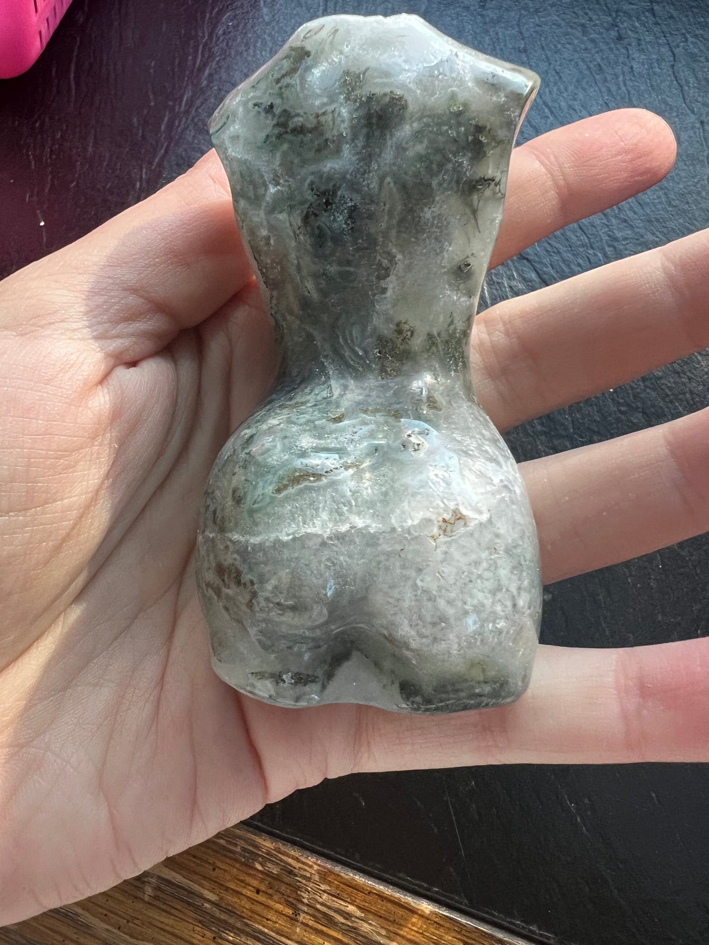 Moss Agate Female Goddess Body