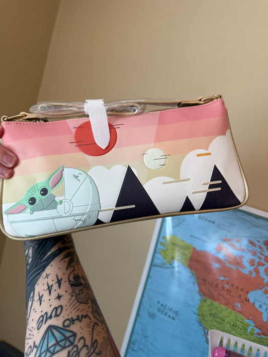 Danielle Nicole Star Wars Mandalorian Grogu Sunset Crossbody bag