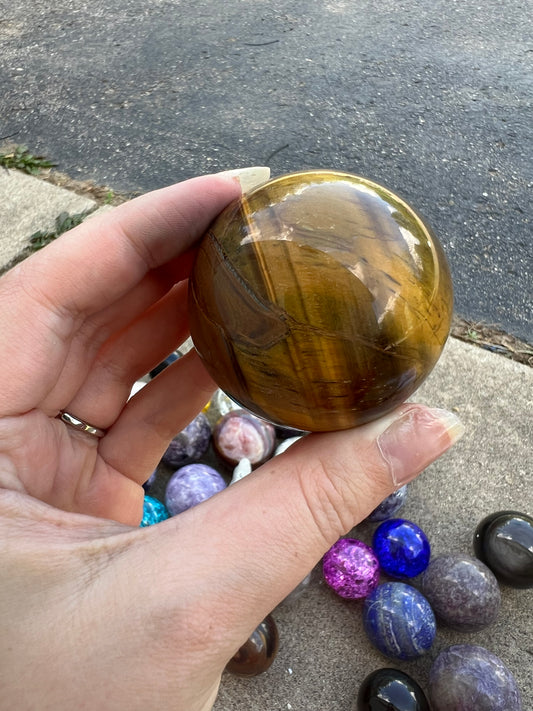 Tiger Eye Sphere