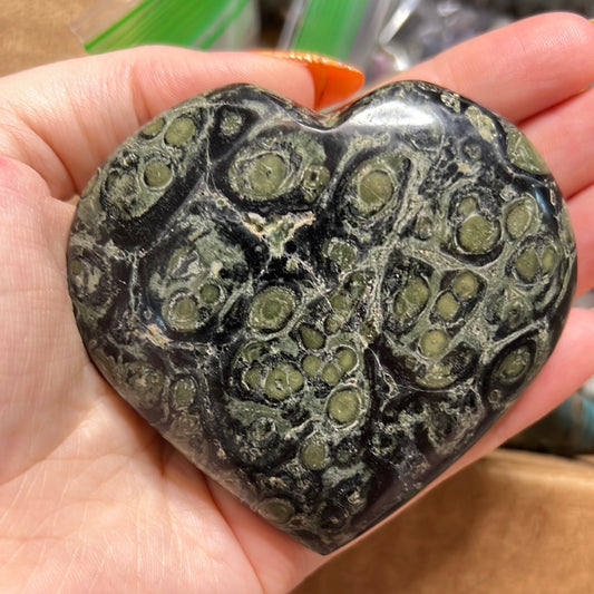 Kambaba Jasper Heart