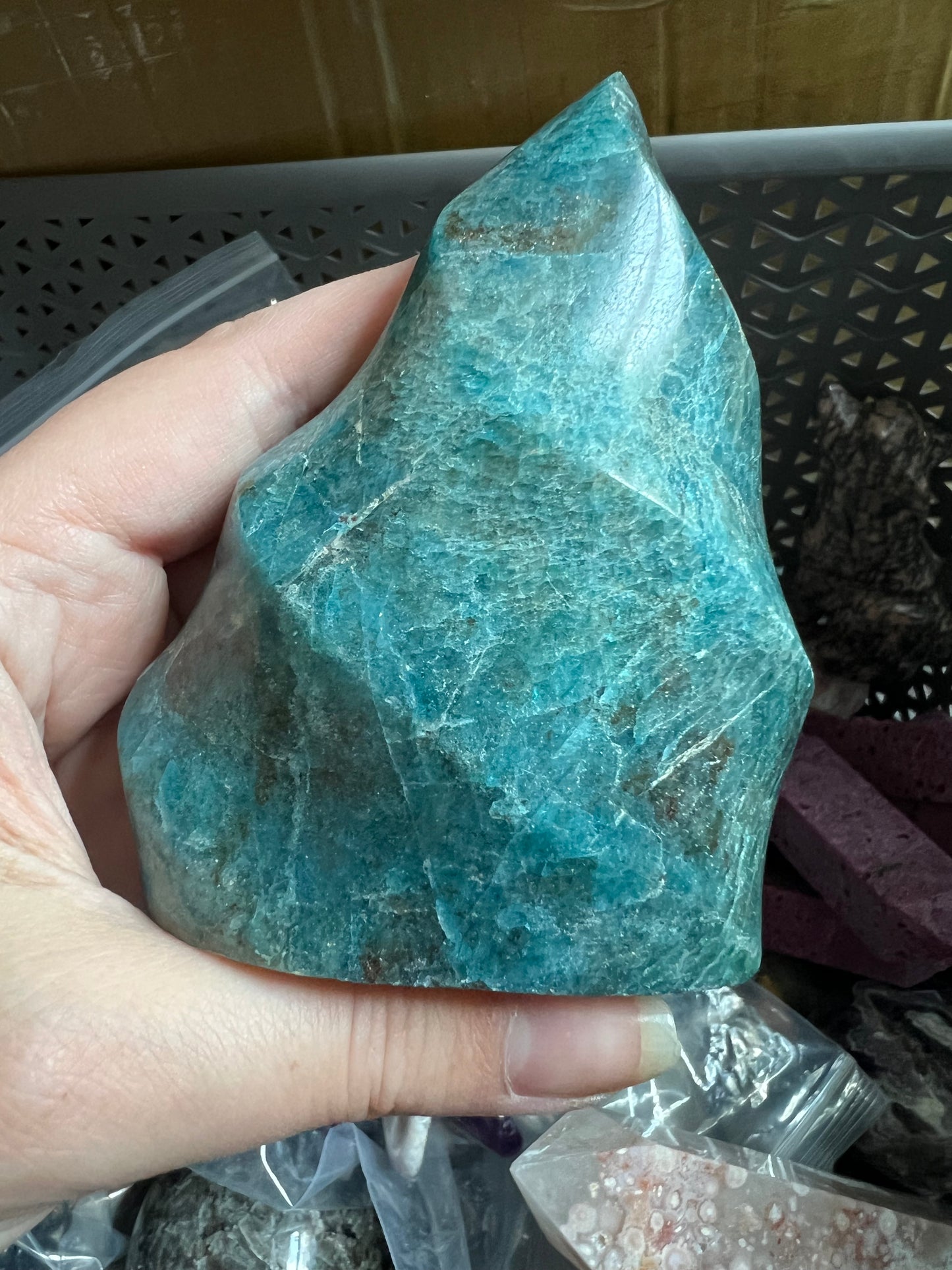 Blue Apatite Flame