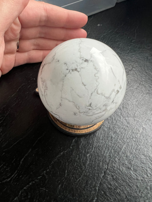 Large Howlite Sphere