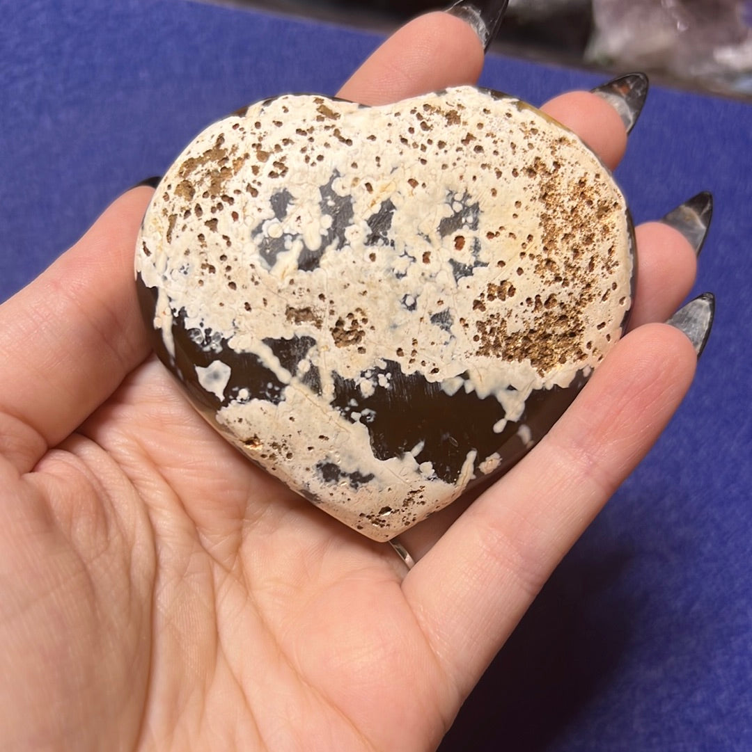 Druzy Agate Heart