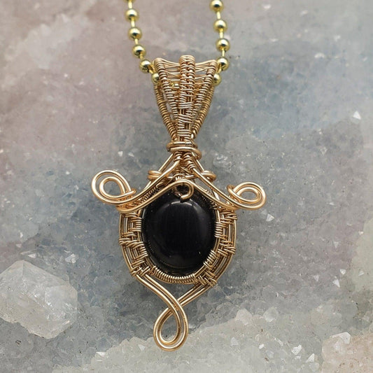 Blue Sandstone Wire Wrap Pendant, 2 Inch, Ambition Success Stone