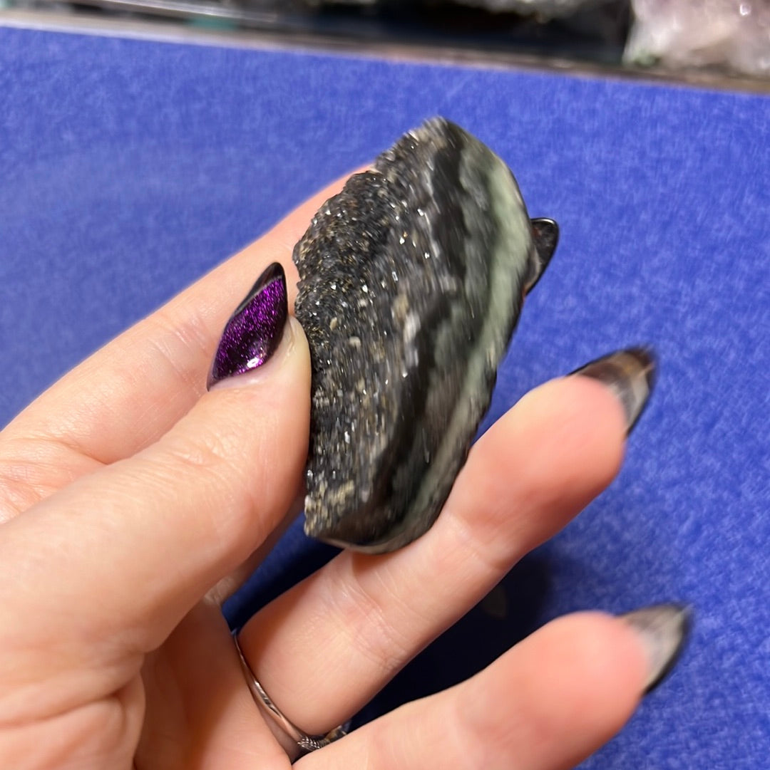 Sparkling Black Amethyst Piece