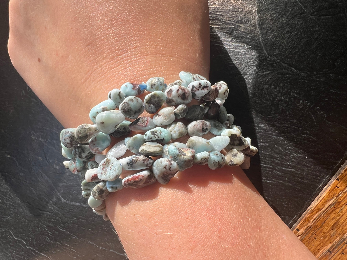 Larimar Pebble Bracelet