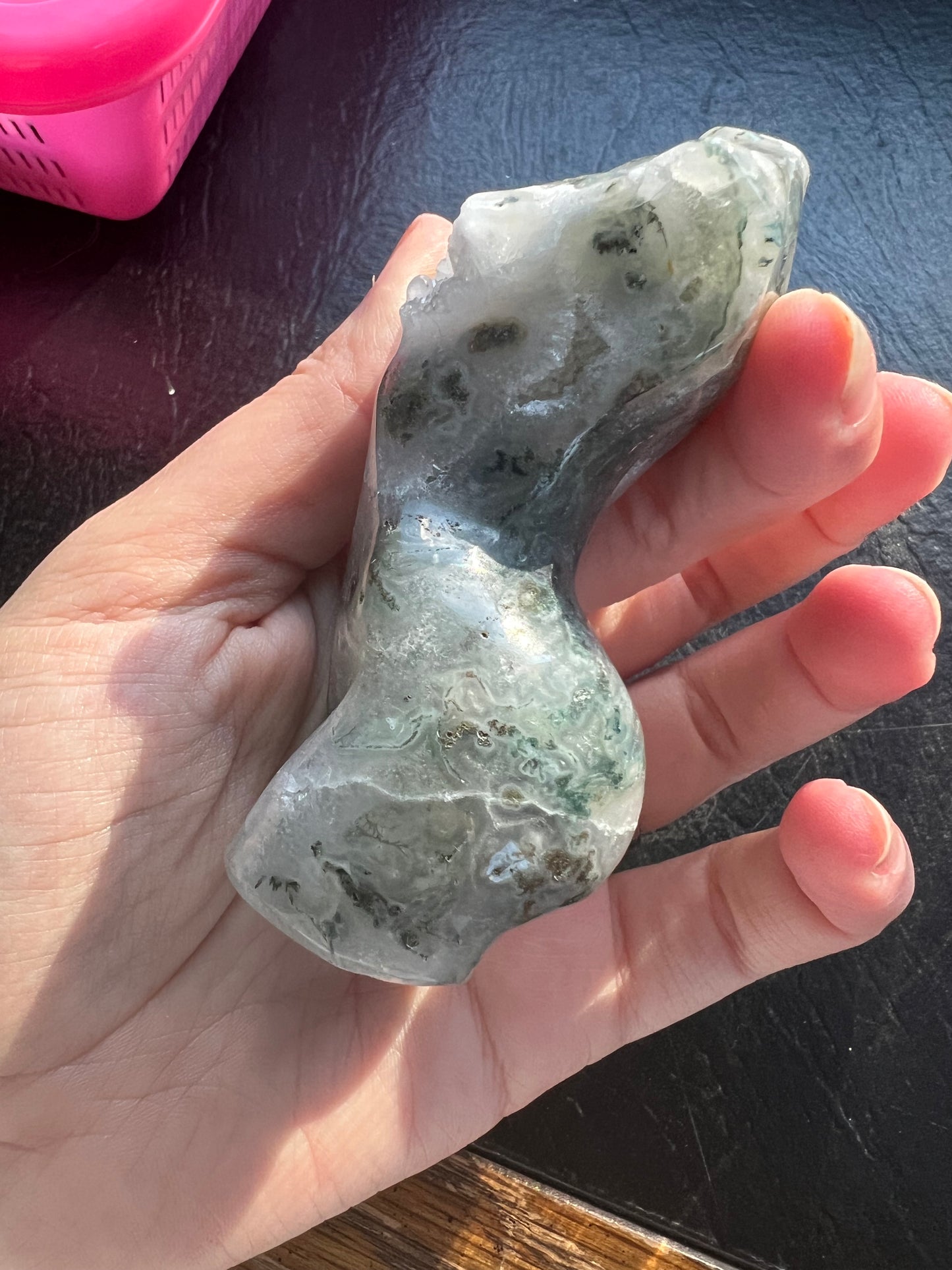 Moss Agate Female Goddess Body