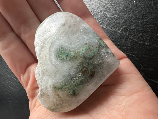 Moss Agate Heart