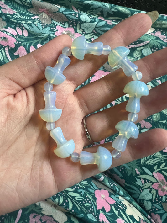 Opalite Mushroom Bracelet