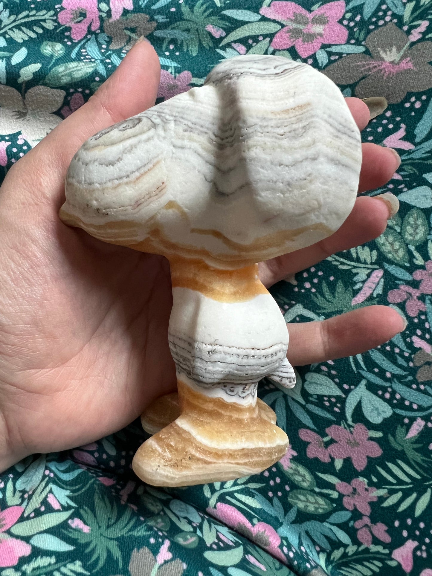 Large Banded Orange Calcite Snoopy