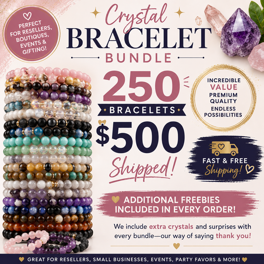 250 Pack of Crystal Bracelets.