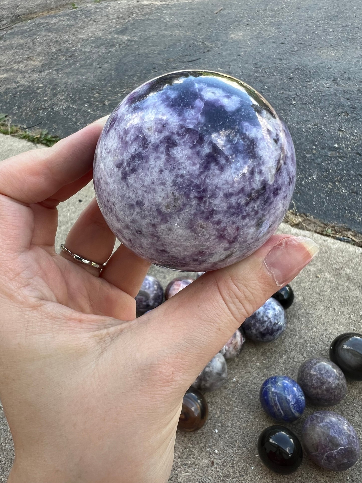 Lepidolite Sphere