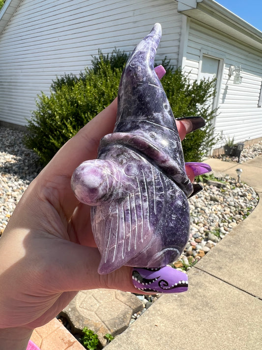 Lepidolite Gnome