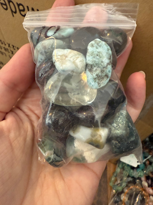 Bag of tumbled stones