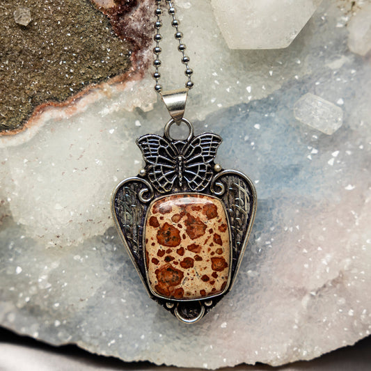 Rhyolite 925 Sterling Silver Pendant, Growth Protection
