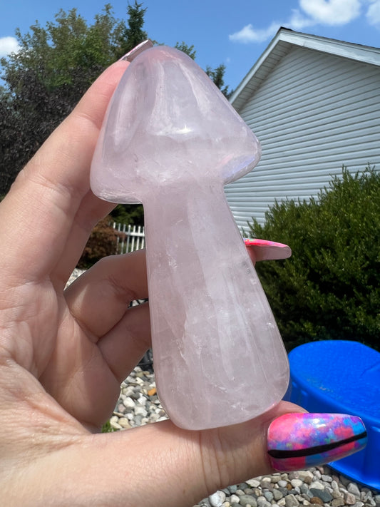 Rose Quartz Mushroom