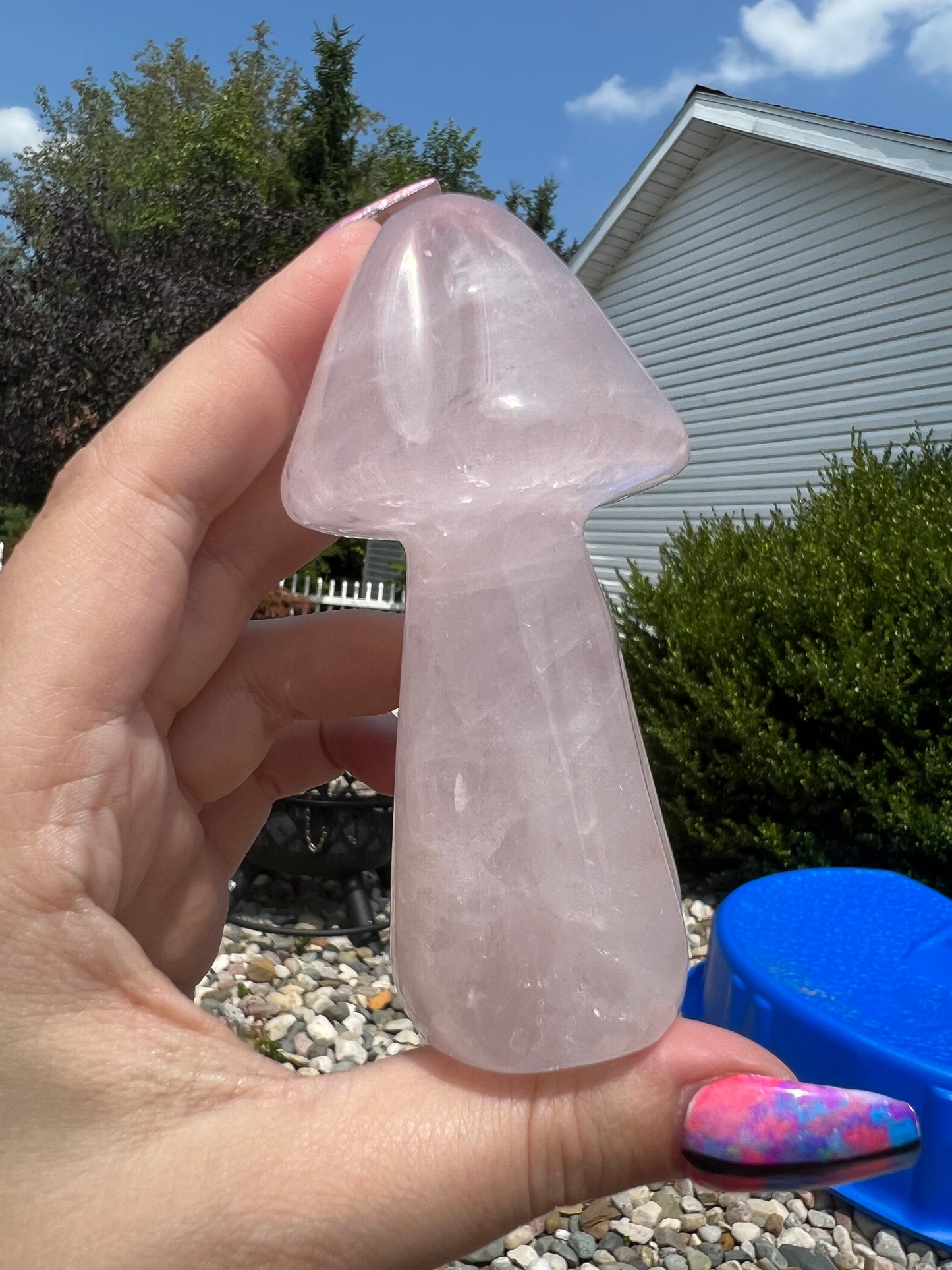 Rose Quartz Mushroom