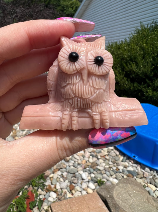 Pink Opal Owl